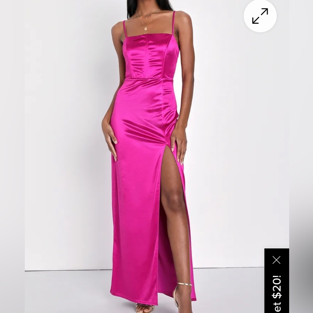 Lulu's Fuchsia Maxi Dress